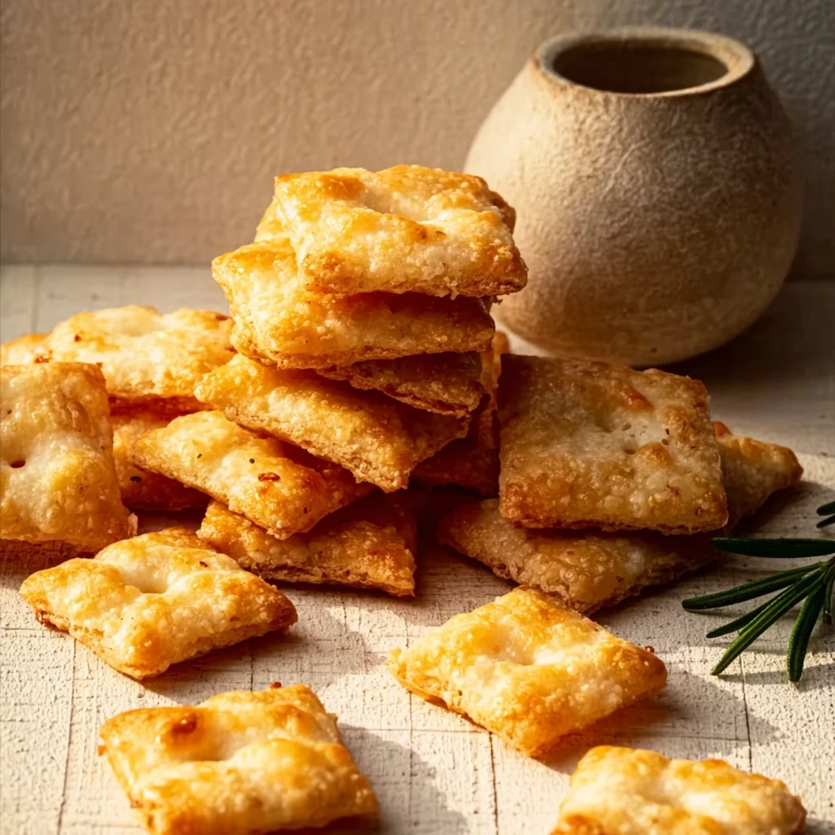 Crispy Homemade Cheese Crackers: A Savory Treat