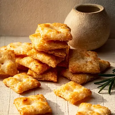 Crispy Homemade Cheese Crackers: A Savory Treat
