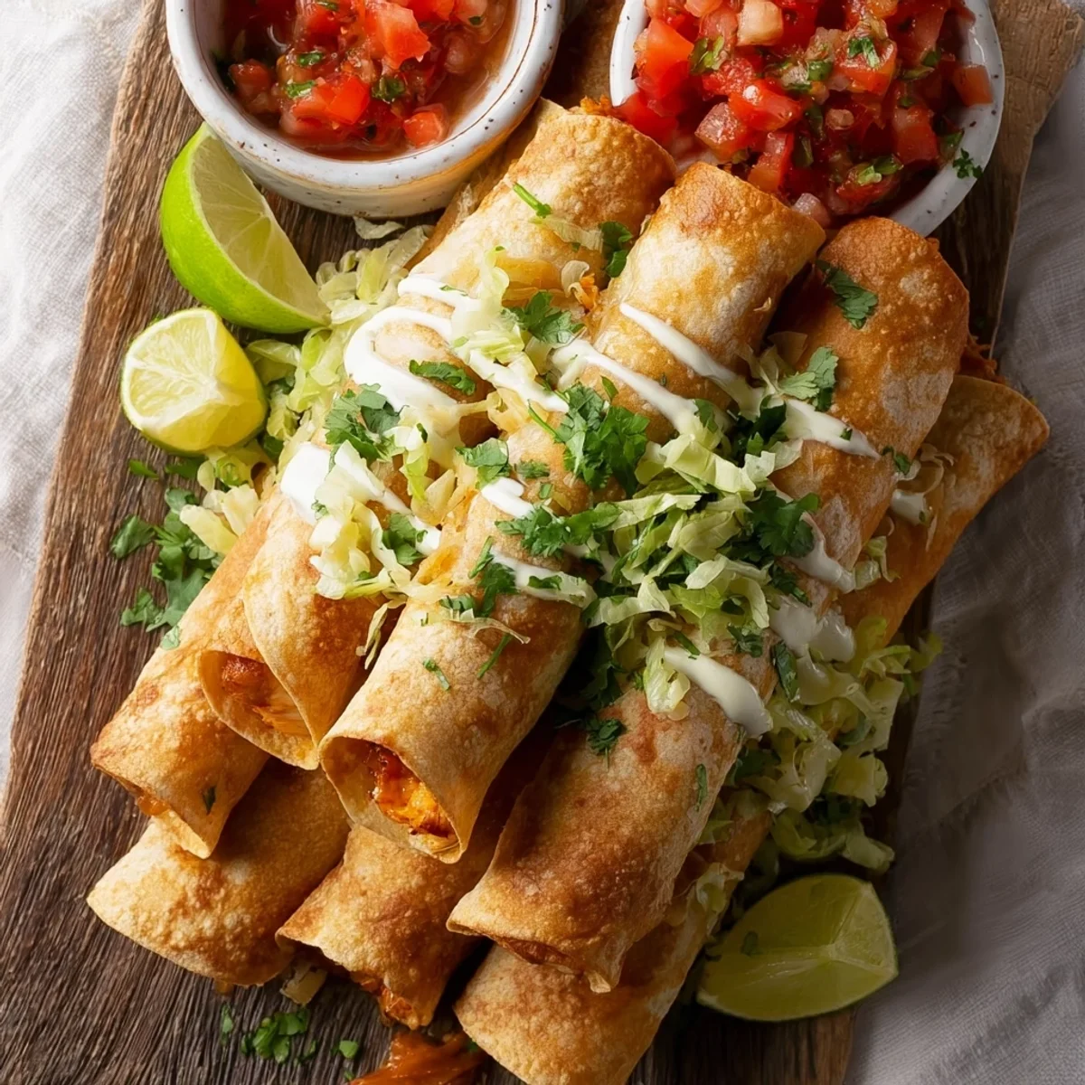 Crispy Quick & Easy Chicken Flautas for Busy Nights