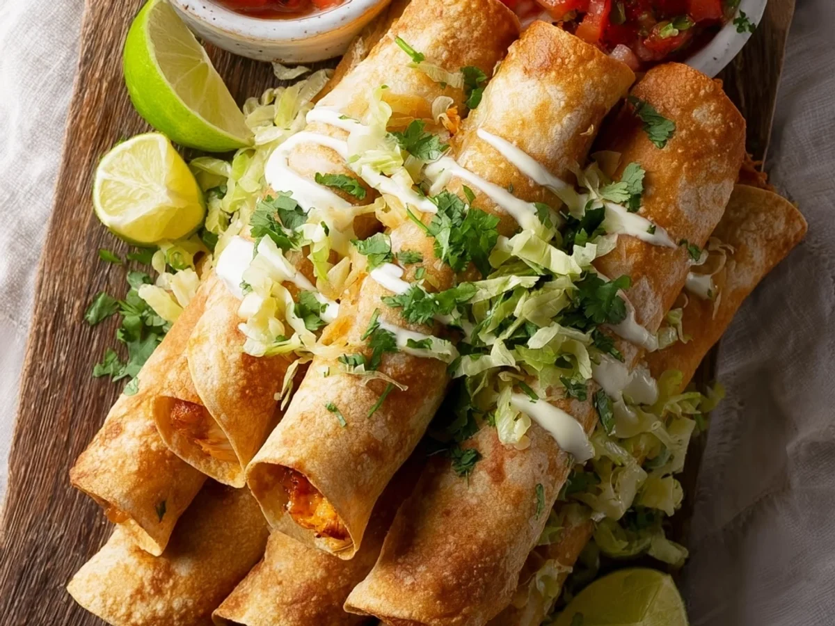 Crispy Quick & Easy Chicken Flautas for Busy Nights - Featured Image