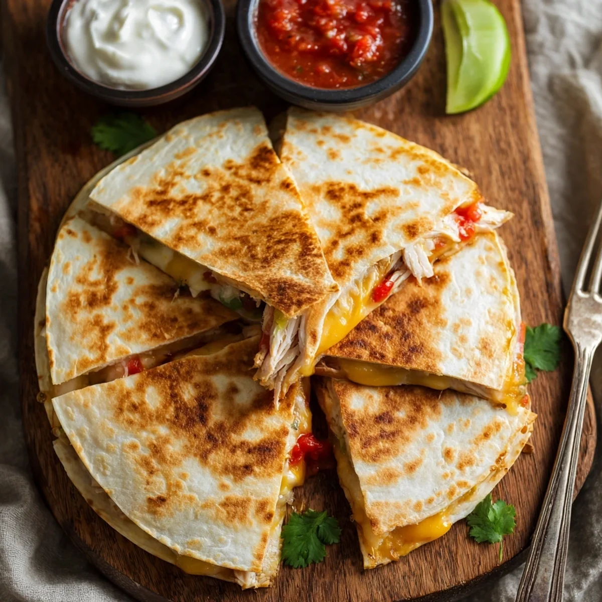 Crispy Rotisserie Chicken Quesadilla: Weeknight Comfort