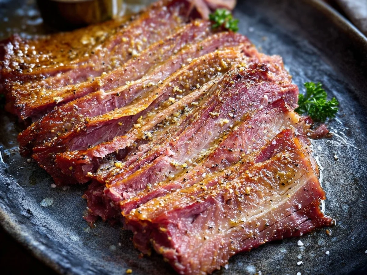 Crispy Slow Cooker Corned Beef: Tender & Flavorful - Featured Image