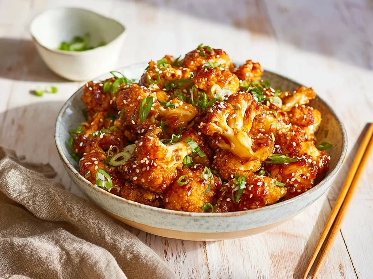 Crispy Sticky Sesame Cauliflower Delight - Featured Image