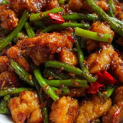 Crispy Sweet Chili Thai Chicken & Green Bean Stir Fry