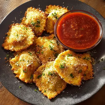 Crispy Toasted Ravioli in Air Fryer or Oven