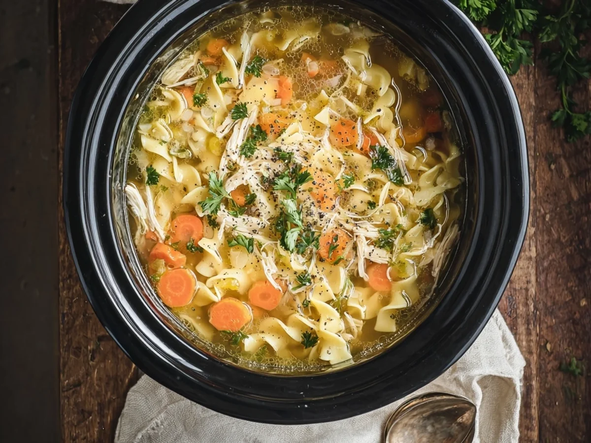 Crockpot Chicken Noodle Soup: Simple Comfort, Big Flavor - Featured Image