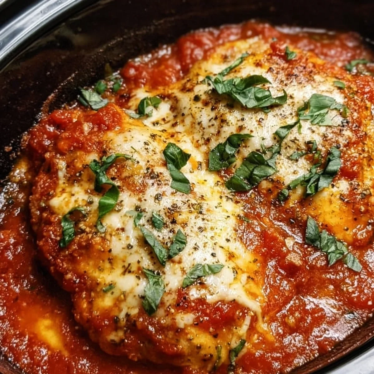 Crockpot Chicken Parmesan: Simple Weeknight Comfort