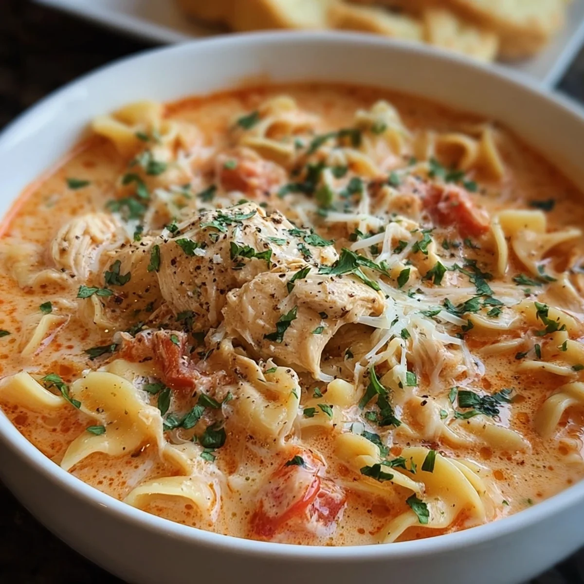 Crockpot Chicken Parmesan Soup Recipe