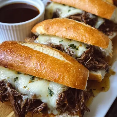 Crockpot French Dip Sandwiches