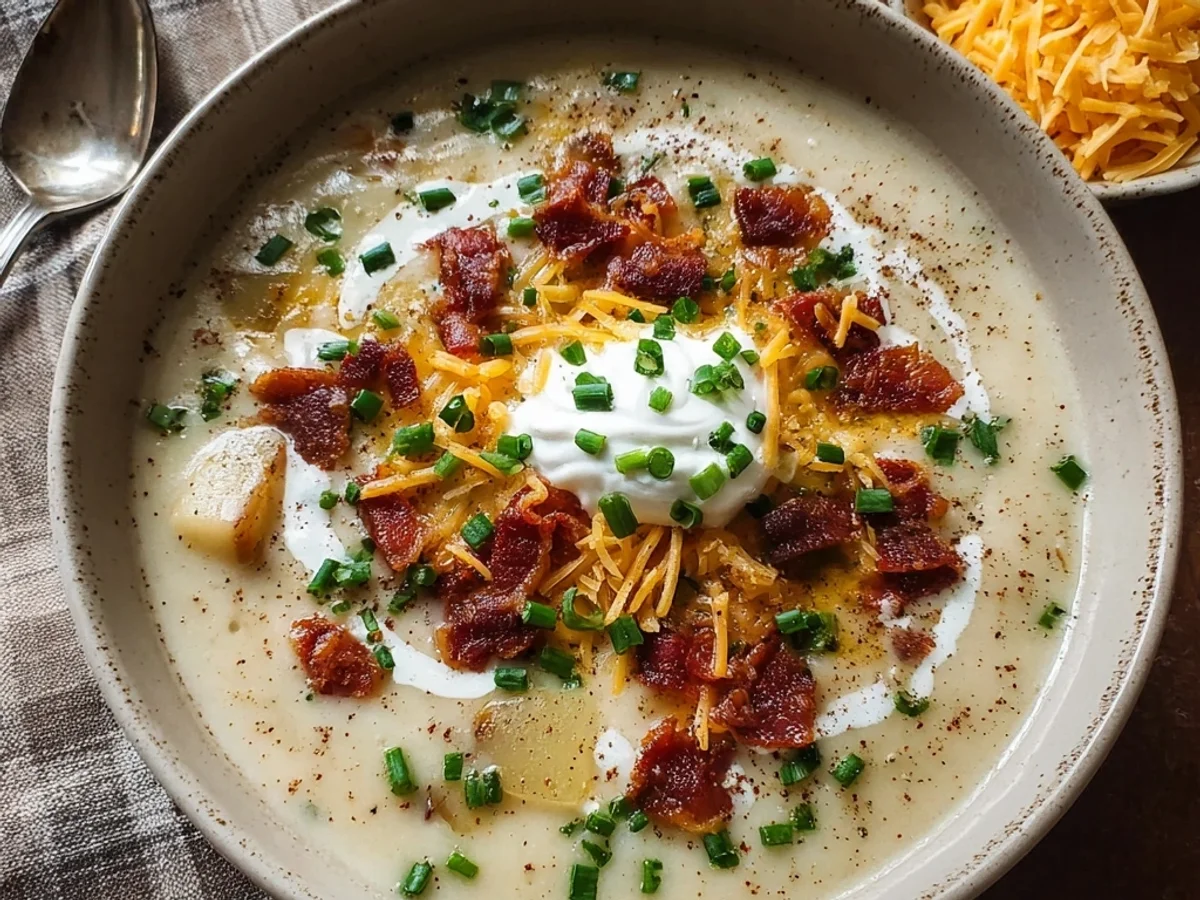 Crockpot Loaded Baked Potato Soup: Hearty & Simple - Featured Image