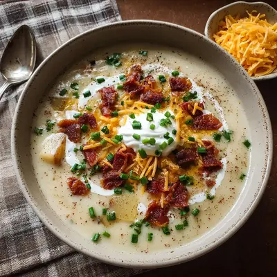 Crockpot Loaded Baked Potato Soup: Hearty & Simple