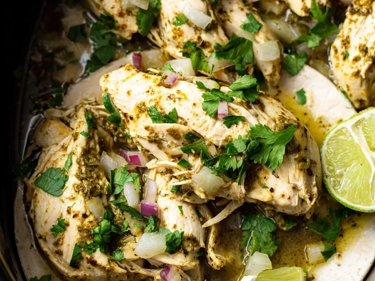 Crockpot Salsa Verde Chicken: Easy & Flavorful Dinner - Featured Image