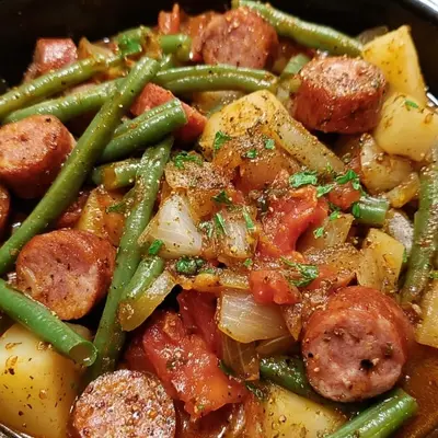 Crockpot Turkey Sausage & Green Beans: A Flavorful Delight!