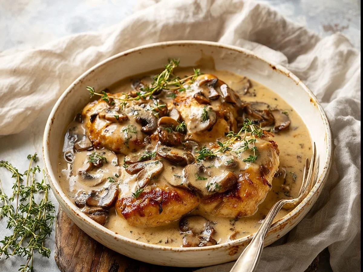 Delicious Mushroom Chicken Recipe - Featured Image