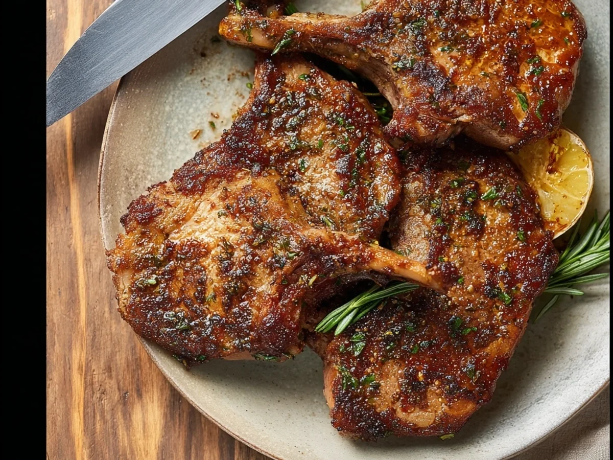 Easy Air Fryer Lamb Chops: Simple Dinner Recipe - Featured Image