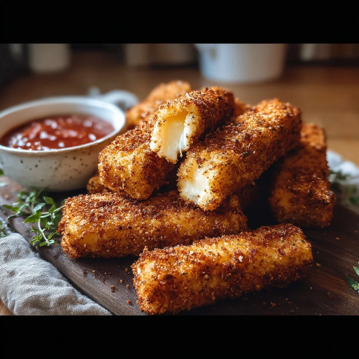 Easy Air Fryer Mozzarella Sticks: Crispy & Quick Snack
