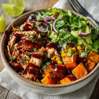 Easy BBQ Chicken Sweet Potato Bowl: Weeknight Wonder
