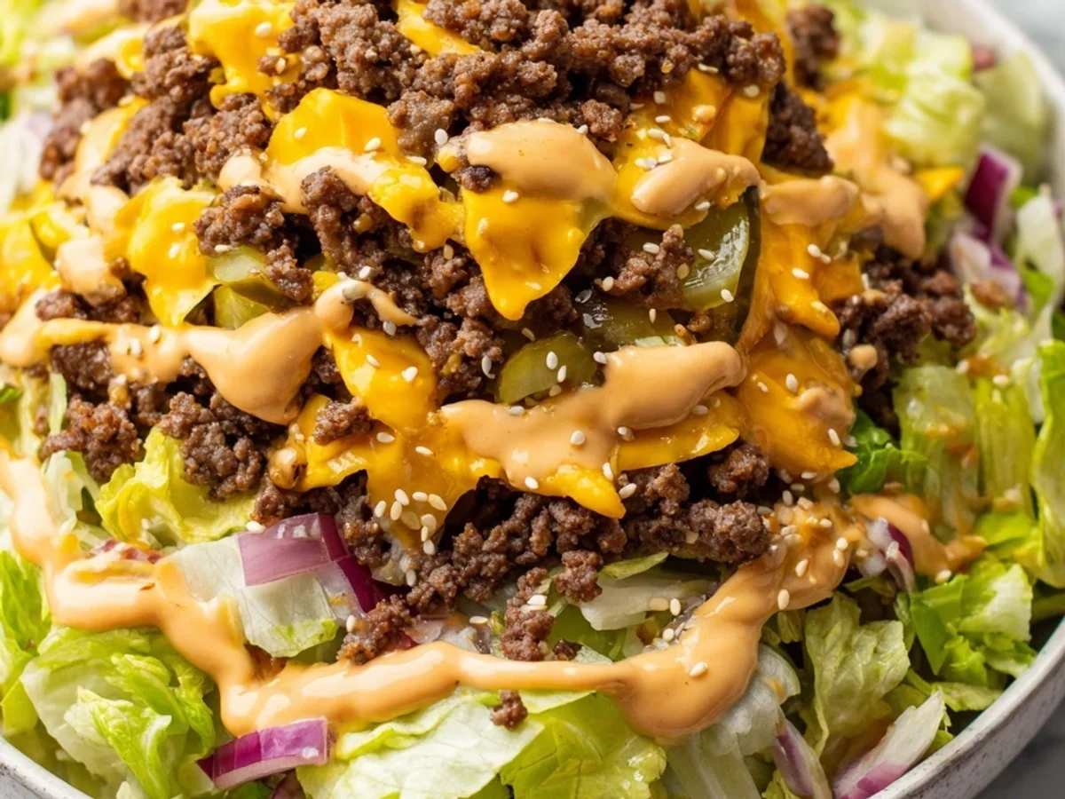 Easy Big Mac Salad: Burger Flavors in a Bowl - Featured Image
