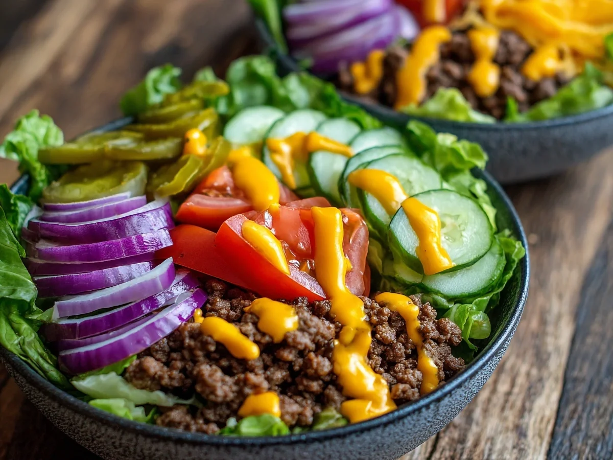 Easy Burger Bowls: Delicious Low-Carb Dinner Recipe - Featured Image