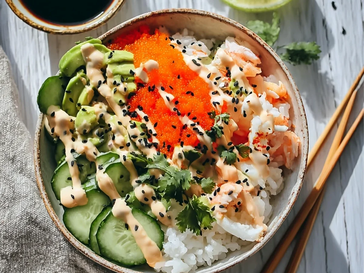 Easy California Roll Sushi Bowls: Quick Weeknight Meal - Featured Image