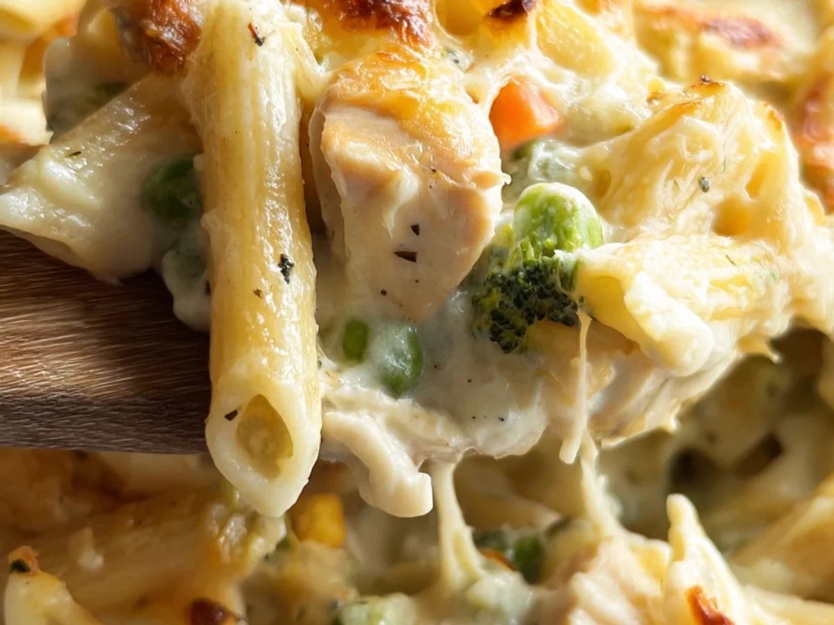 Easy Chicken Penne Casserole - Featured Image