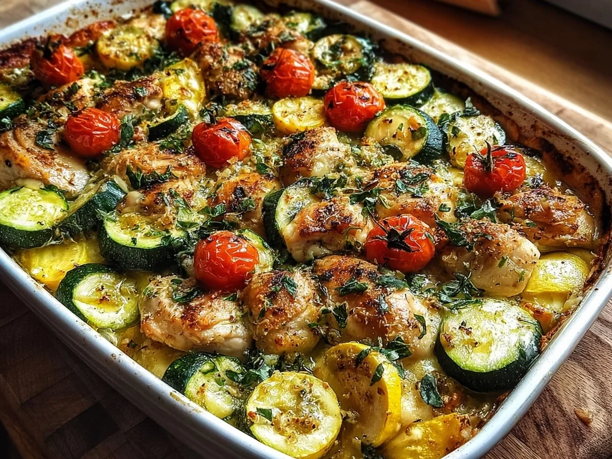 Easy Chicken Zucchini Bake: Healthy One-Dish Meal - Featured Image