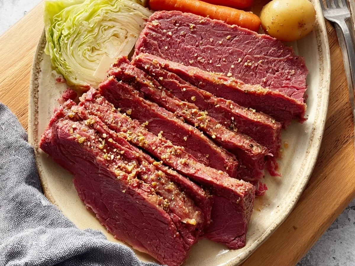 Easy Crock Pot Corned Beef: Tender & Flavorful - Featured Image