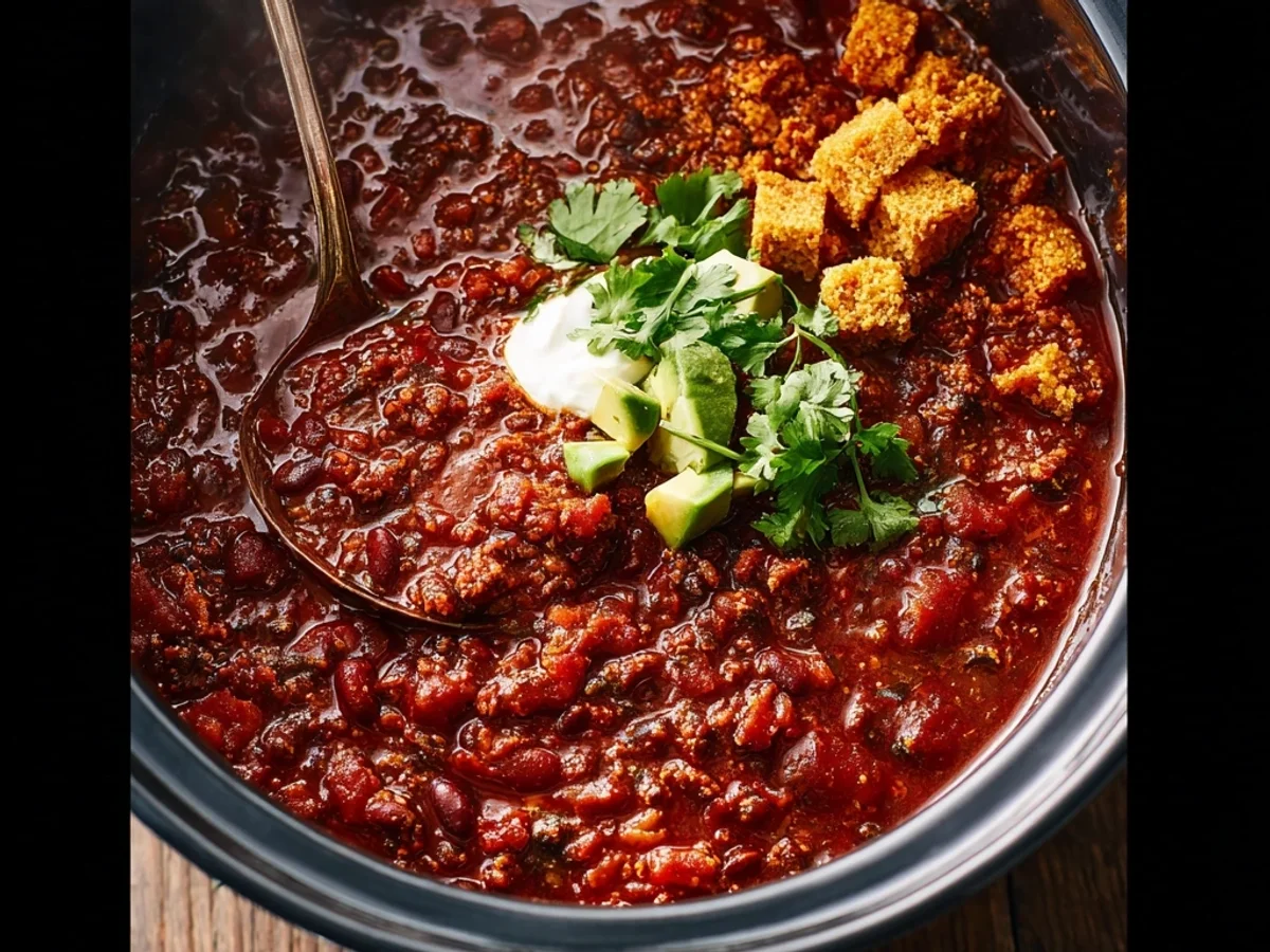 Easy Crockpot Chili Recipe: Hearty Weeknight Meal - Featured Image