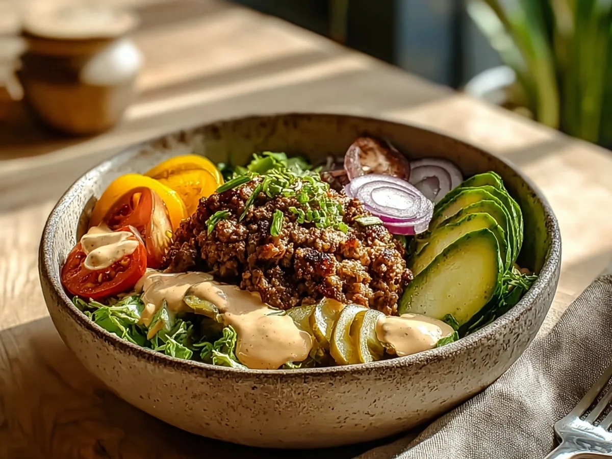 Easy Homemade Burger Bowls: Weeknight Comfort - Featured Image