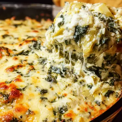 Easy Hot Spinach Artichoke Dip Recipe