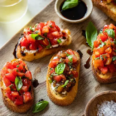 Easy Italian Bruschetta: Fresh Tomato & Basil Bites