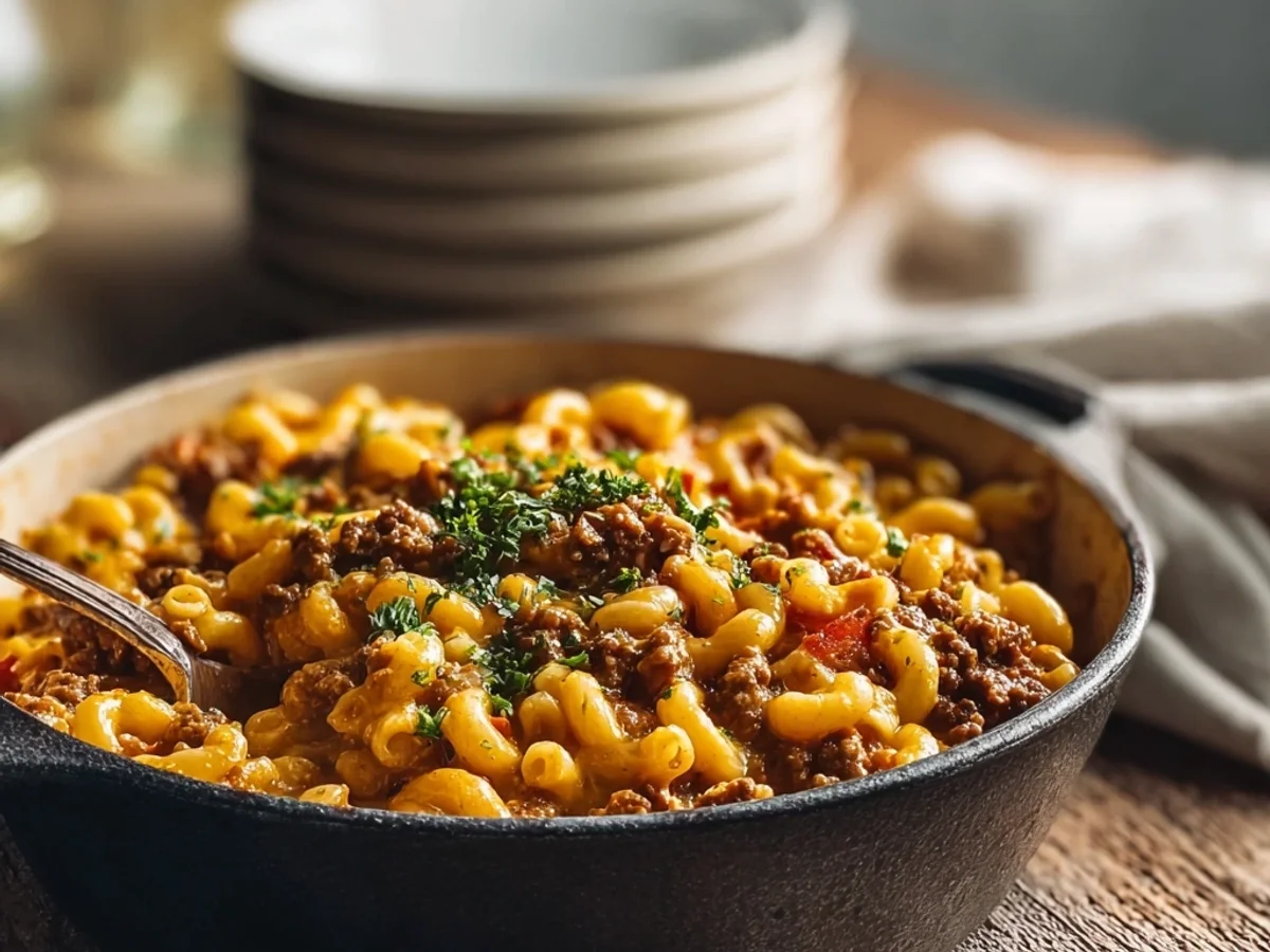 Easy One Pot Cheeseburger Macaroni: Weeknight Comfort - Featured Image