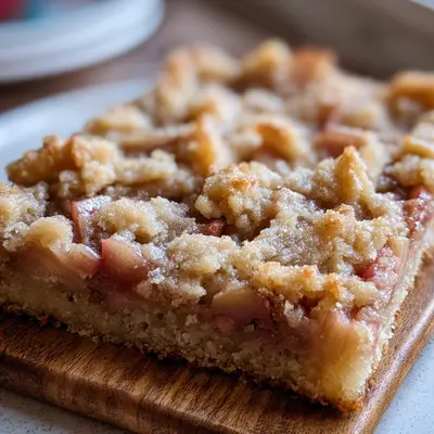 Easy Rhubarb Bars with Buttery Shortbread Crust