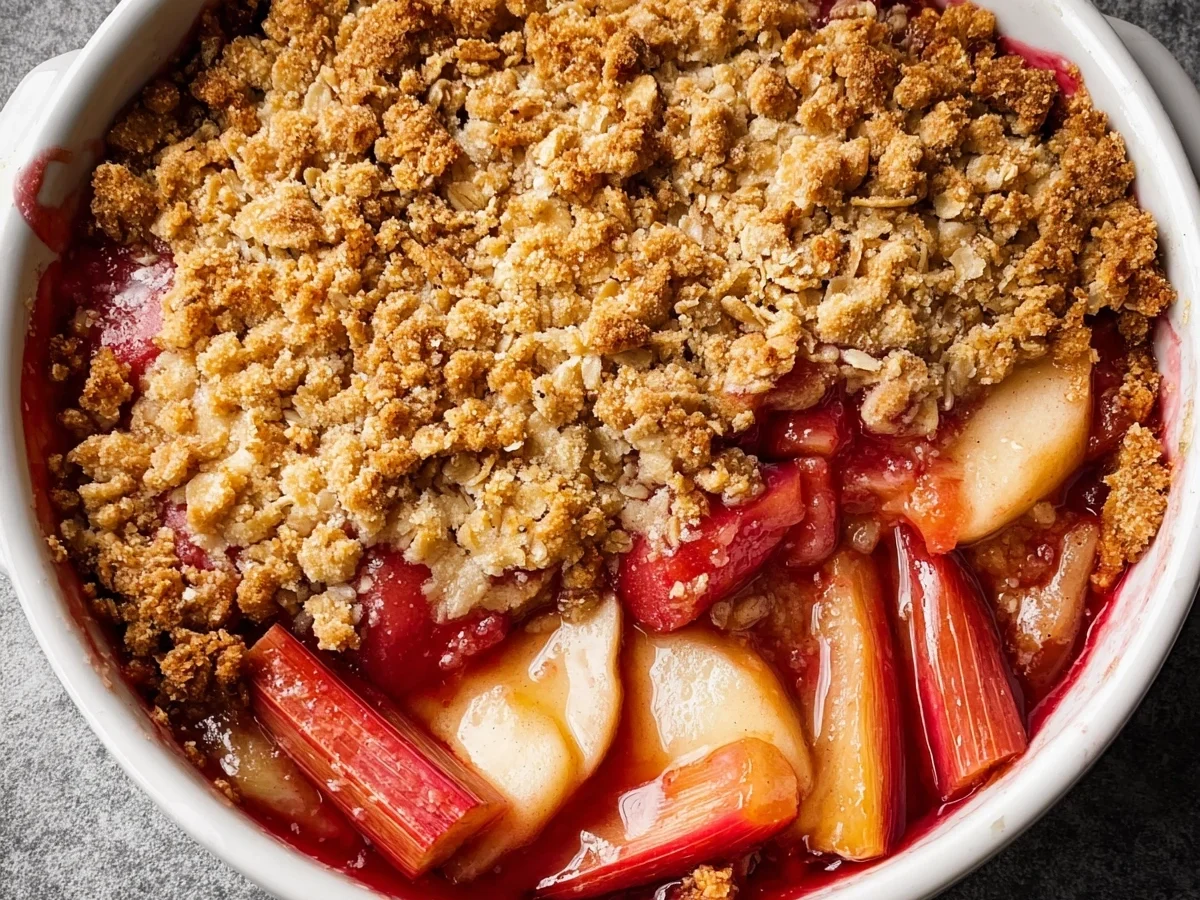 Easy Rhubarb Crisp: Quick Dessert Recipe - Featured Image