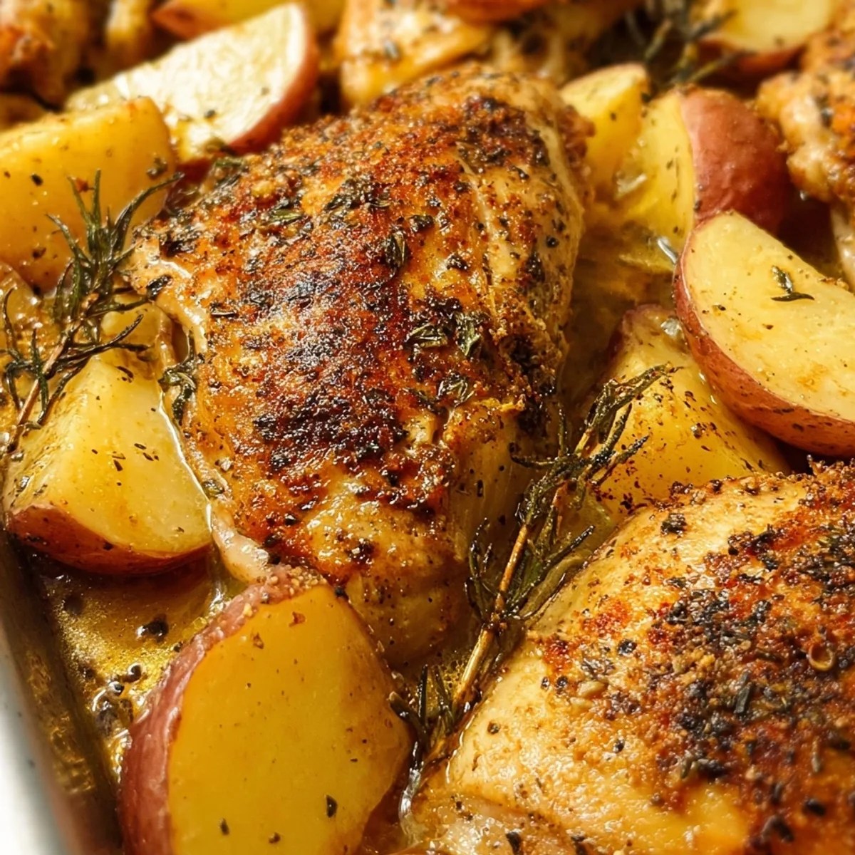Easy Sheet Pan Chicken & Potatoes