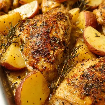 Easy Sheet Pan Chicken & Potatoes