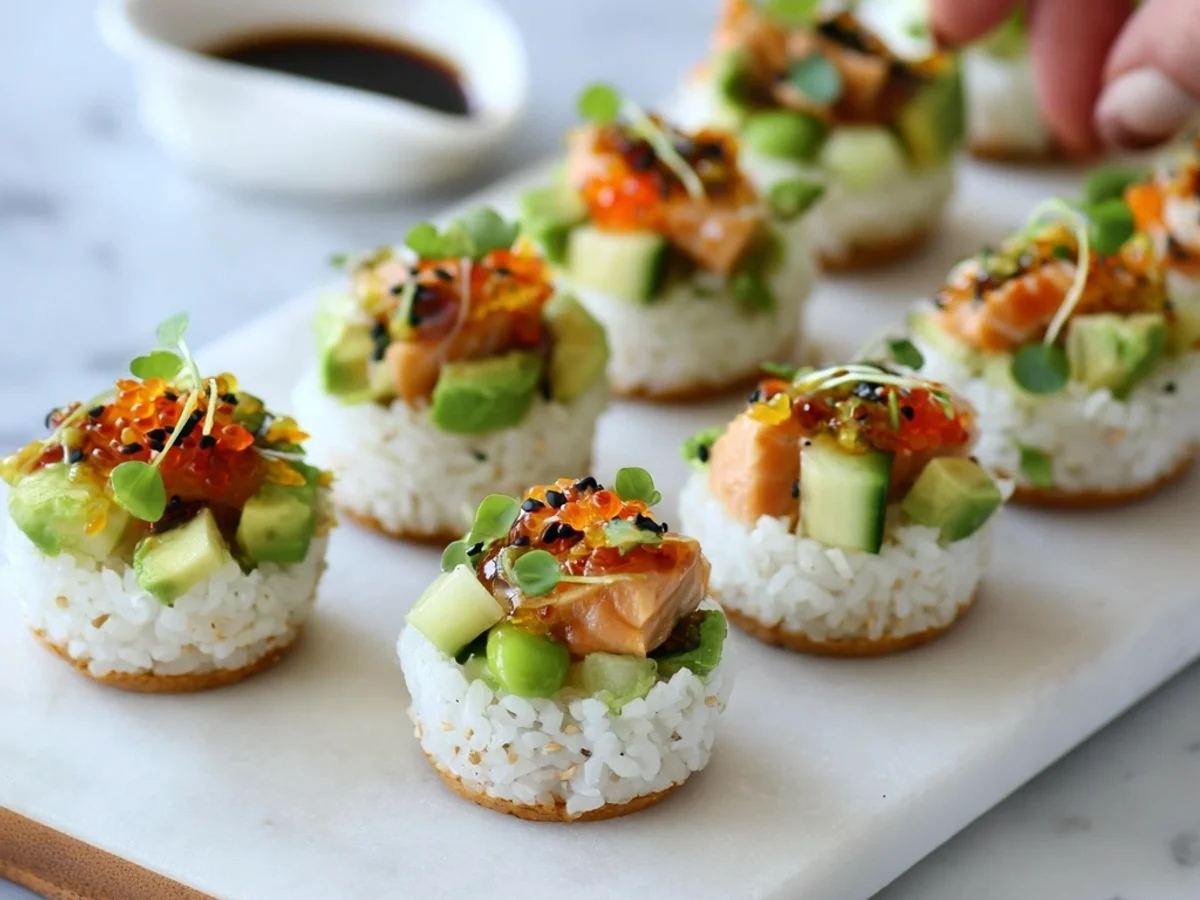 Easy Sushi Cups: Quick Nori Bites for Parties - Featured Image