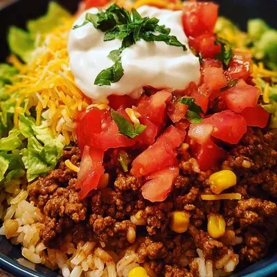 Easy Taco Rice Bowl: Quick Family Dinner Recipe