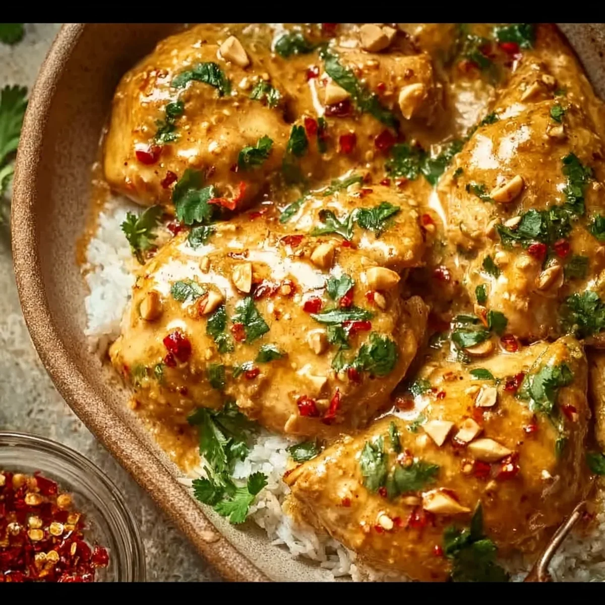 Easy Thai Peanut Chicken Crockpot: Weeknight Flavor