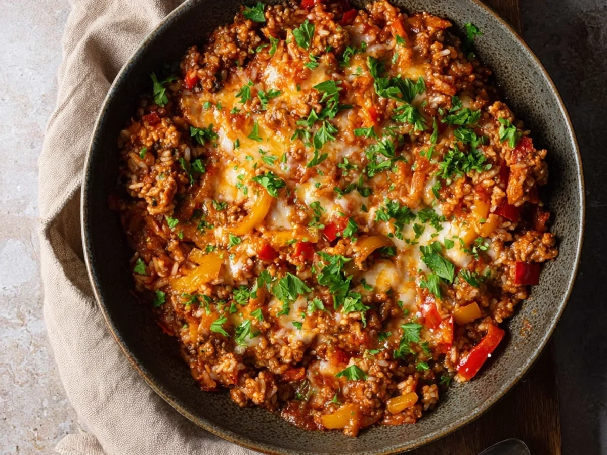 Easy Unstuffed Peppers Recipe: Quick Skillet Dinner - Featured Image