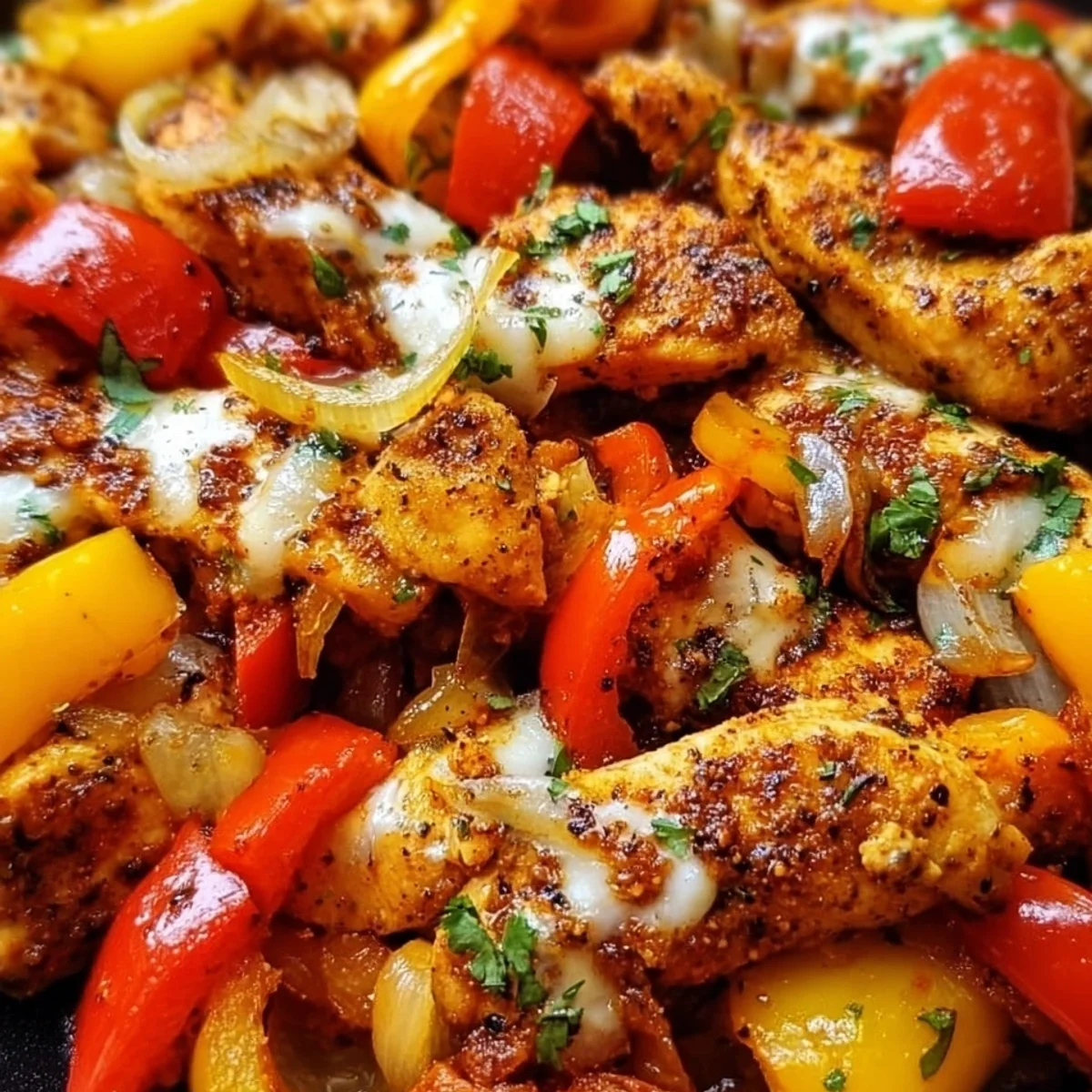 Flavorful Cajun Chicken with Bell Peppers Skillet