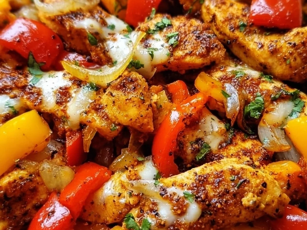 Flavorful Cajun Chicken with Bell Peppers Skillet - Featured Image