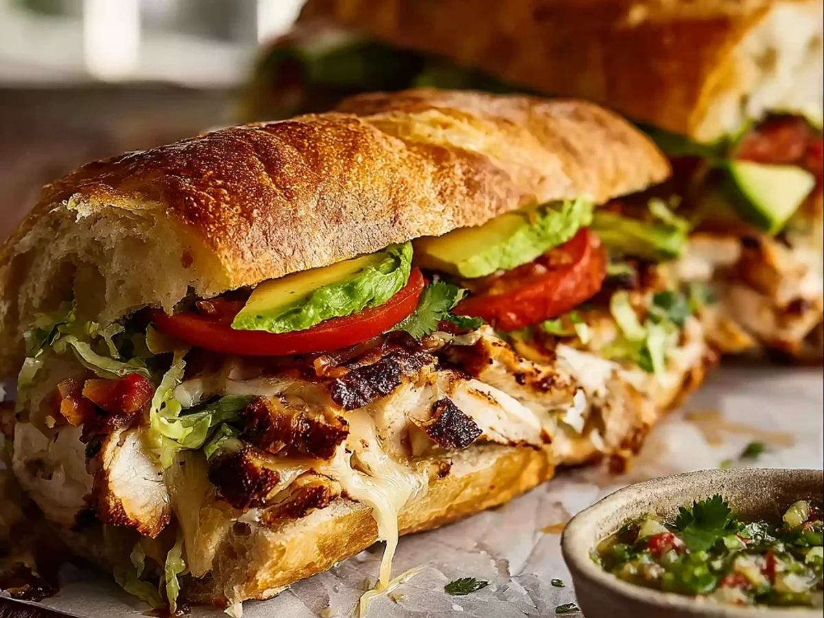 Flavorful Chicken Torta Sandwich: Zesty Lunch Delight - Featured Image
