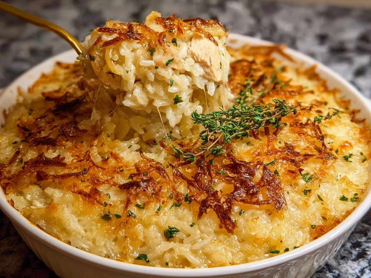 French Onion Chicken Rice Bake: Weeknight Comfort Meal - Featured Image