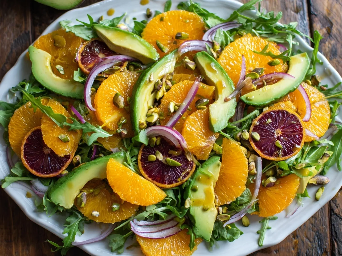 Fresh Blood Orange Avocado Salad with Citrus Vinaigrette - Featured Image