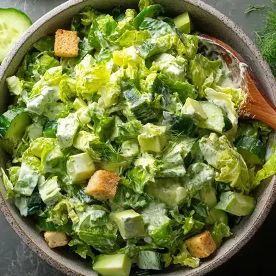 Fresh Green Goddess Salad: Creamy & Crunchy Delight