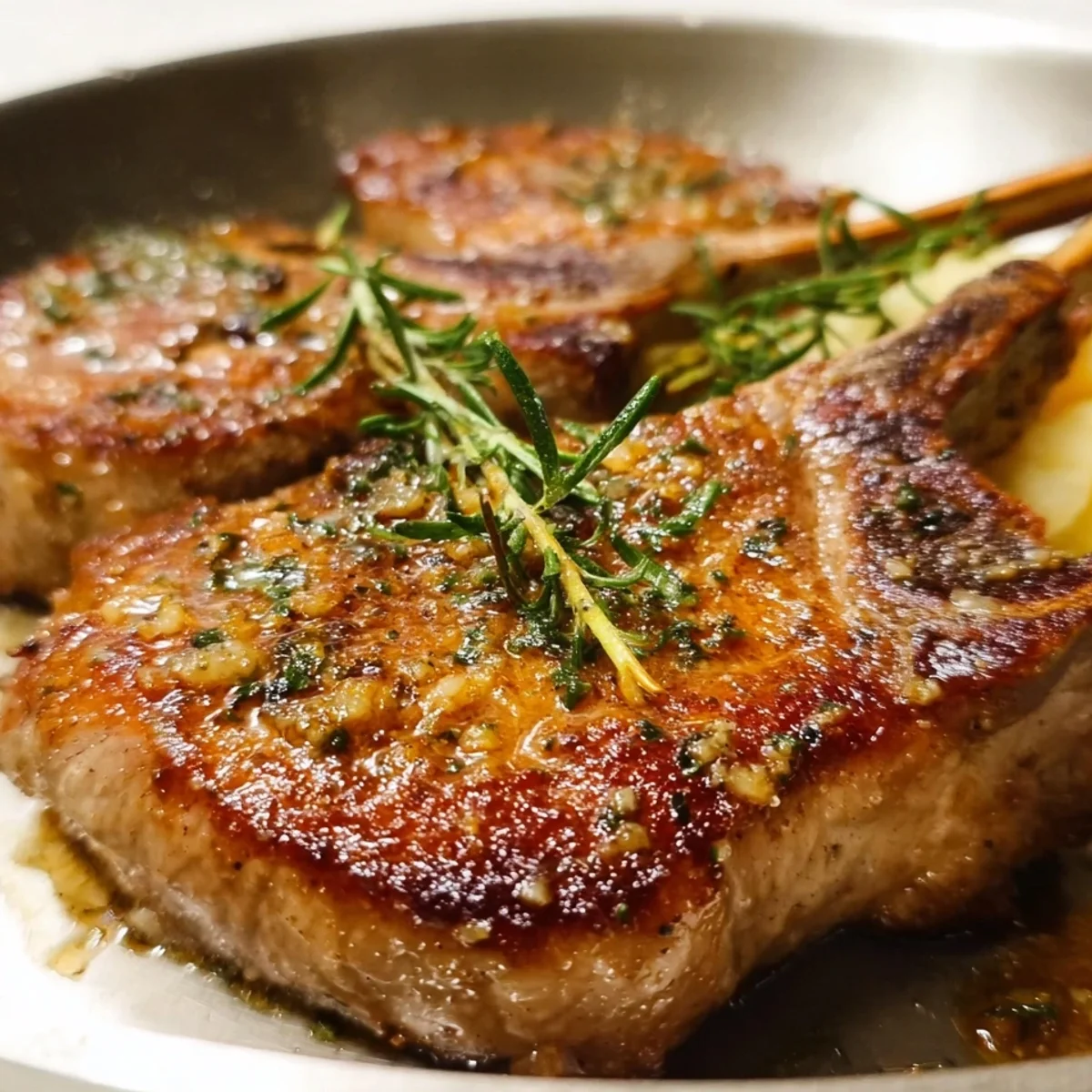 Garlic Butter Pan Seared Lamb Chops (20-Minute Meal)