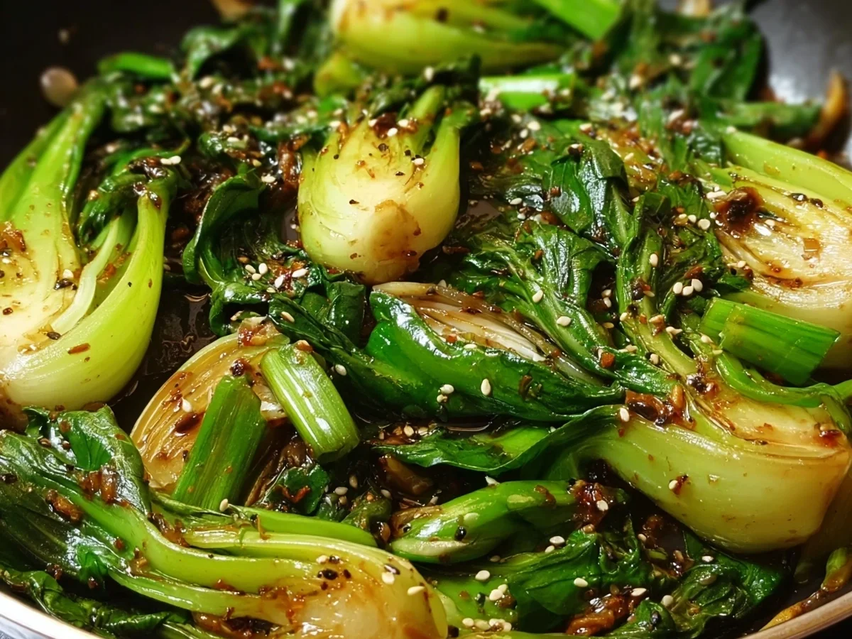 Garlic Ginger Sautéed Bok Choy (Quick Asian Side) - Featured Image