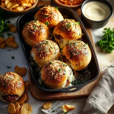 Garlic Parmesan Cheeseburger Bombs: Easy Family Dinner