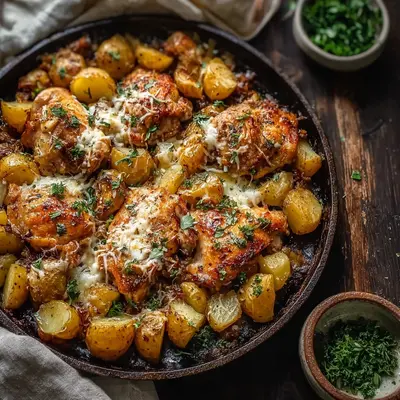 Garlic Parmesan Chicken and Potatoes: A Sheet Pan Favorite